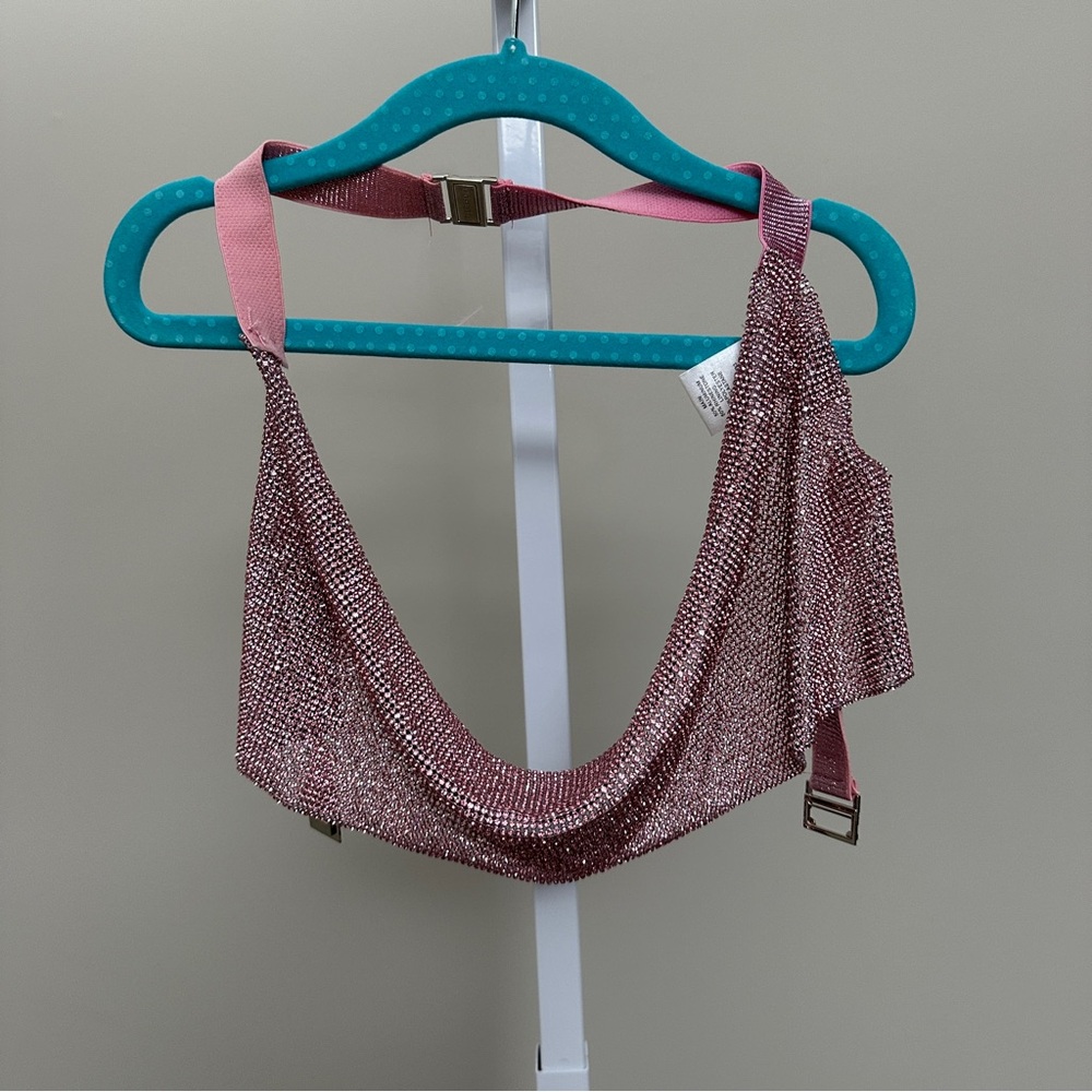 Meshki rhinestone top size XS